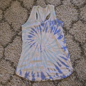 LAGACI TYE DYE RACERBACK SWIM COVER-UP, SHORT DRESS, OR TUNIC